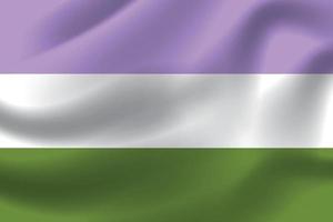 Genderqueer flag for lgbtq free vector illustration