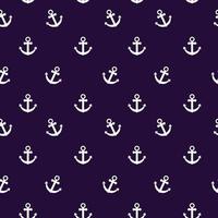 Seamless anchor pattern flat style design vector