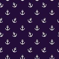 Seamless anchor pattern flat style design vector