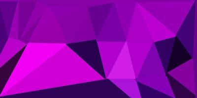 Light purple, pink vector abstract triangle texture.