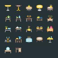 Table Vector Icons