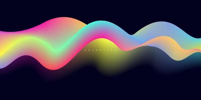 Dynamic colorful liquid wave vector background.