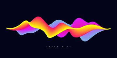 Dynamic colorful liquid wave vector background.