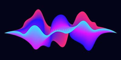 Dynamic colorful liquid wave vector background.