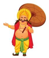 Happy Onam festival in Kerala. vector