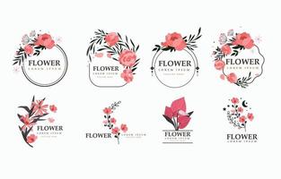 plantilla de logotipo de flores vector