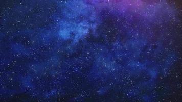 Starry Colorful Night Sky with Milky Way and Twinkling Stars video