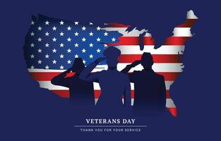 día de los veteranos de estados unidos vector