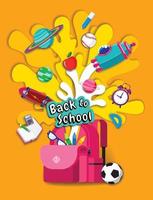 back to school, Book Inspiration, Online Learning, flat design vector. vector