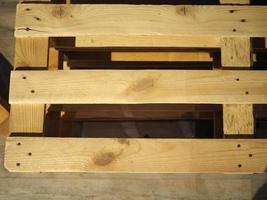 Wooden pallet skid photo