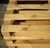 Wooden pallet skid photo