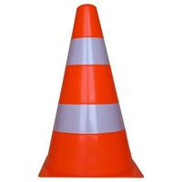 Traffic cone sign isolated over white photo