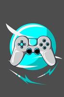 Game controller cartoon vector