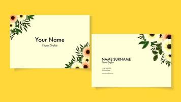 Vector Modern Creative and Clean Business Card Template Double Sides