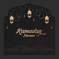 diseño de fondo de ramadhan kareem vector