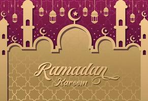 diseño de fondo de ramadhan kareem vector