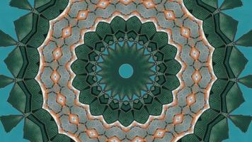 Green-Blue Angular Kaleidoscopic Background video