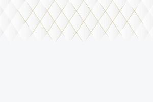 White and gold abstract perspective geometric texture background. vector