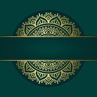Luxury ornamental mandala background with arabic vector