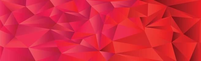 Abstract red gradient triangles of different sizes - Vector