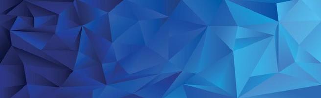 Abstract blue gradient triangles of different sizes - Vector