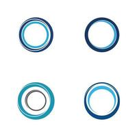 circle logo and symbols TEMPLATE Vector ILLUSTRATION