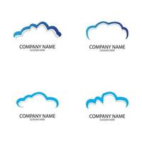 Cloud template vector