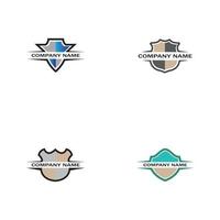 shield logo design vector,shield emblem logo template vector