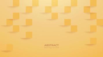 Abstract 3d modern square banner background. vector