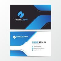 Business card template design vector graphic