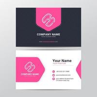 Business card template design vector graphic