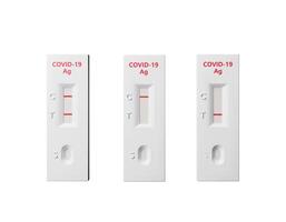 Rapid antigen test for COVID-19 isolated photo