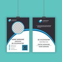 Commercial Usable Office ID card template vector