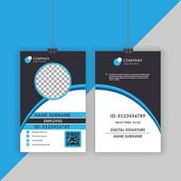 Commercial Usable Office ID card template vector