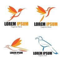 bird logo vector icon design template