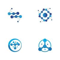 Molecule vector illustration design