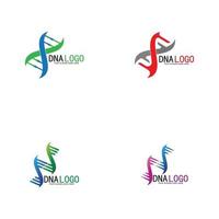 DNA vector logo design template