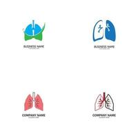 lung logo vector illustration design template