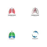 lung logo vector illustration design template