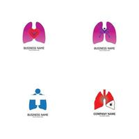 lung logo vector illustration design template