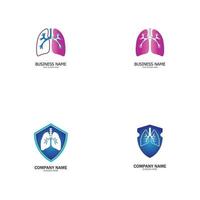 lung logo vector illustration design template