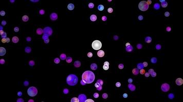 lantaarn abstracte bal drijvende violet bubbels multi size video