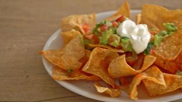 tortilla chips di nachos messicani video