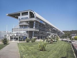 Sochi, Russia, August 2019 Formula 1 building in Olympic Park photo