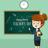 Happy Teacher's Day Background vector