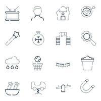 Family Relation Parenting Line icons vector