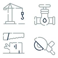 Labor Day Line icons vector