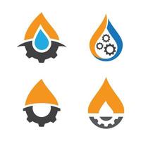 Oil and gas logo images vector