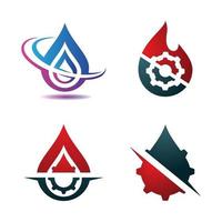 Oil and gas logo images vector