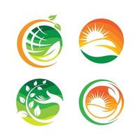 Ecology logo images illustration vector